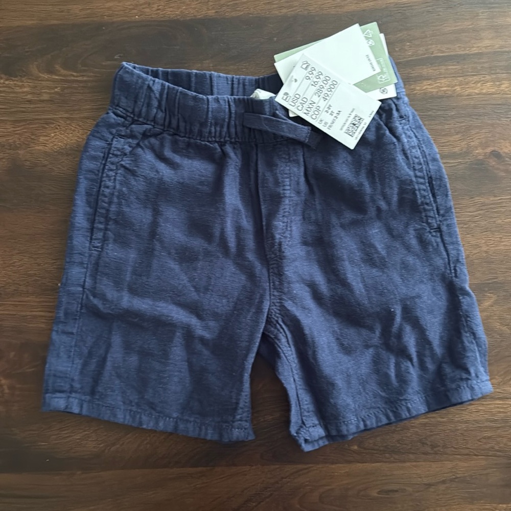 H&M kids linen blend shorts